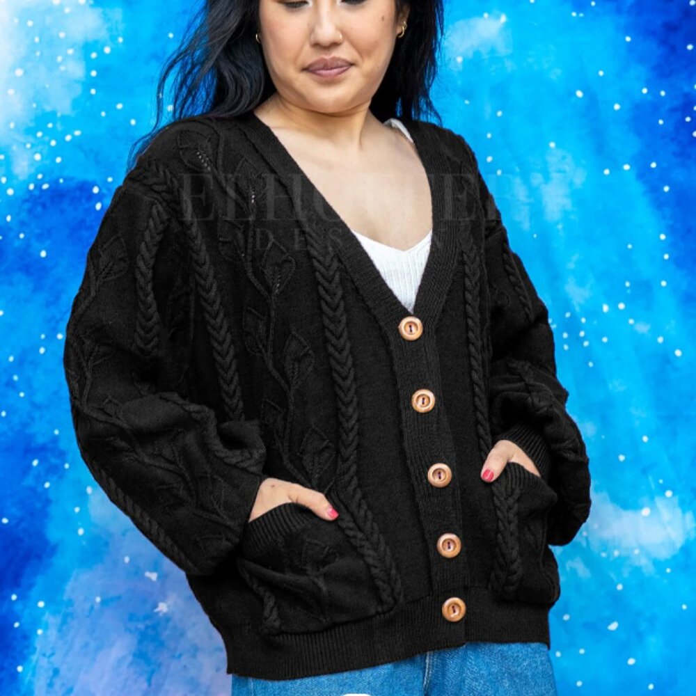 Elhoffer Design Elevensies Oversize Cardigan Sweater